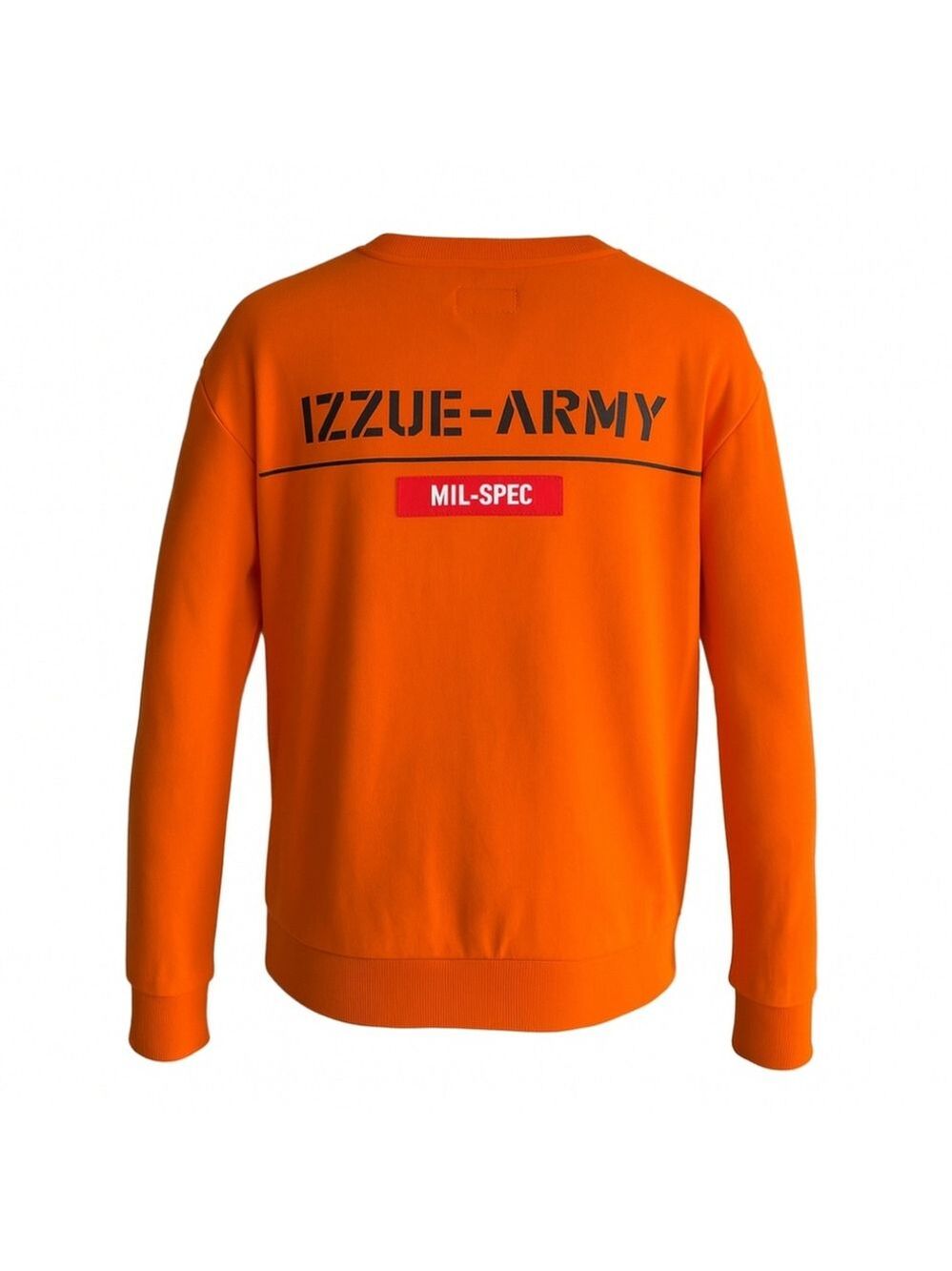 Izzue-Army Orange Graphic Crewneck Sweatshirt Men’s XL - Picture 2 of 10
